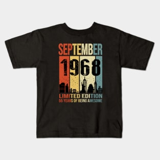 Made In 1963 September 60 Years Of Being Awesome Kids T-Shirt